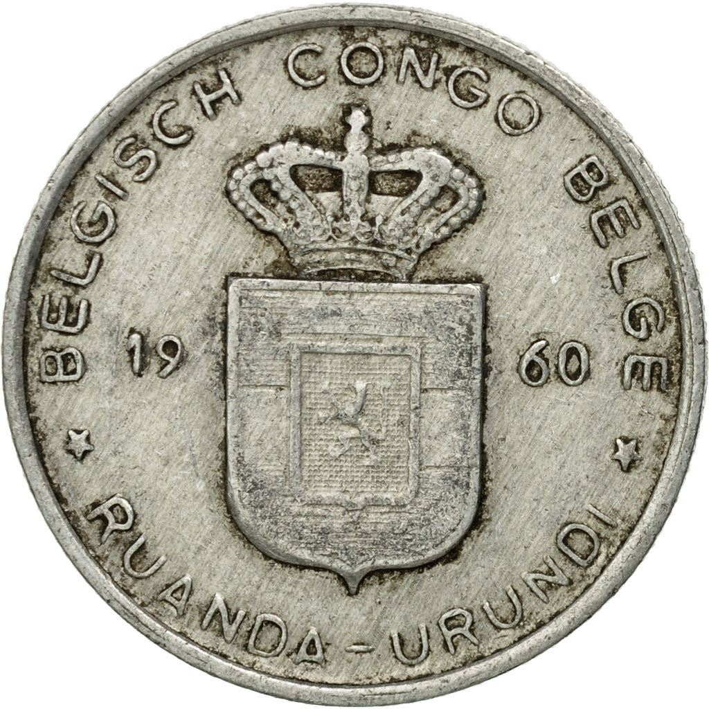 Belgian Congo | 1 Franc Coin | Palm tree | Km:4 | 1957 - 1960