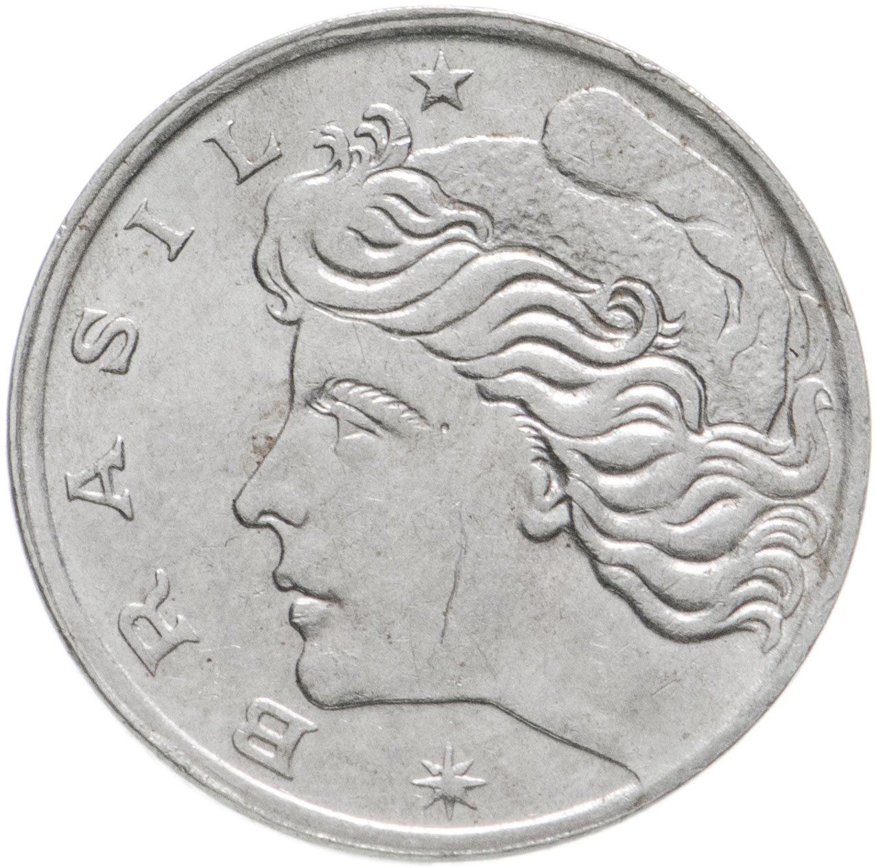 Brazil | 1 Centavo Coin | Effigy | Km:575.1 | 1967