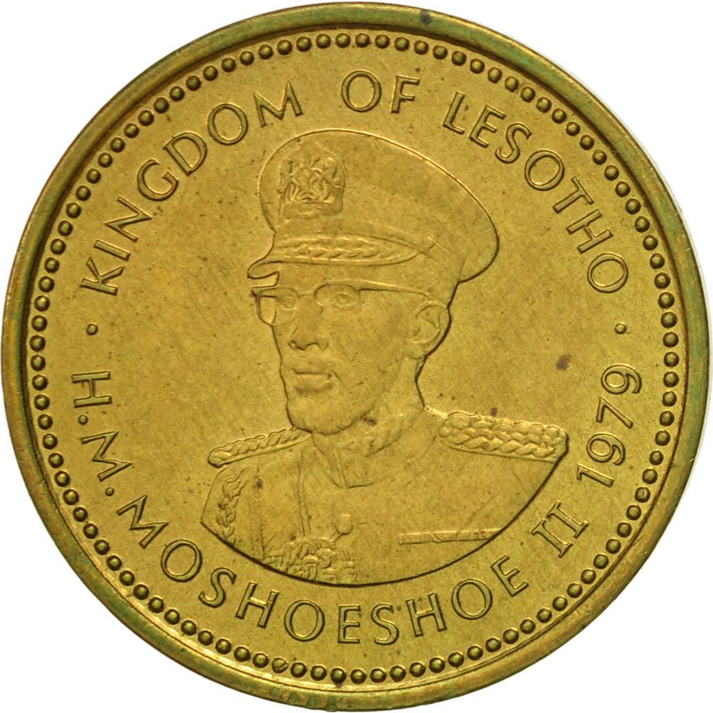 Lesotho | 1 Sente Coin | Basotho hat | Km:16 | 1979 - 1989