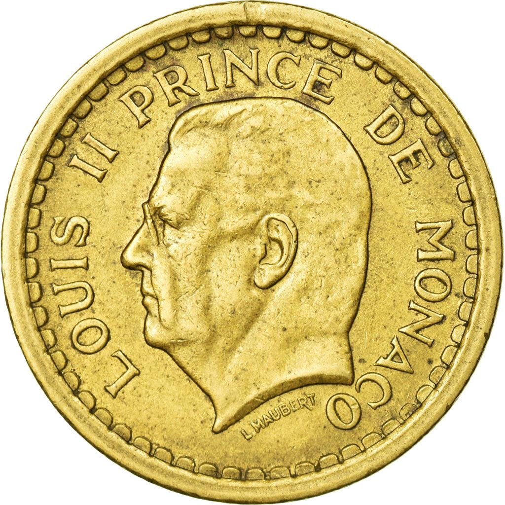 Monaco | 2 Francs Coin | Louis II | Km:121A | 1945
