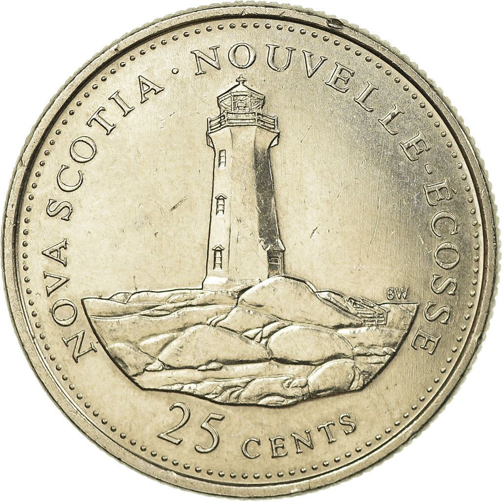 Canada | 25 Cents Coin | Nickel | Nova Scotia | KM:231 | 1992