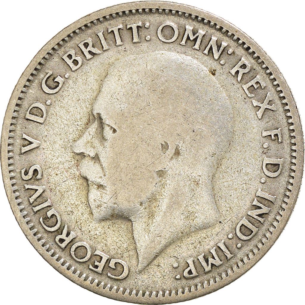 United Kingdom | 6 Pence Coin | George V | KM:832 | 1927 - 1936