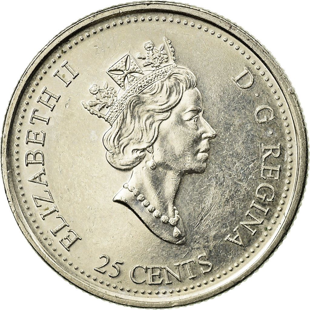 Canada | 25 Cents Coin | Geometrical Shapes | Nickel | KM:353 | 1999