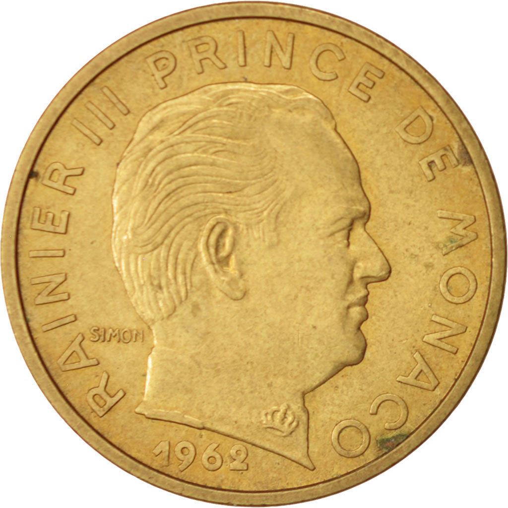Monaco | 50 Centimes Coin | Rainier III | Km:144 | 1962