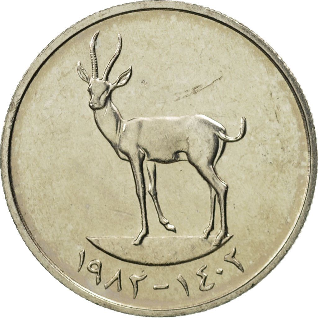 United Arab Emirates | 25 Fils Coin | Gazelle | Copper-nickel | KM:4 | 1973-2011