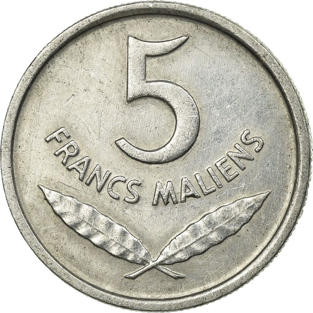 Mali | 5 Francs Maliens Coin | Hippopotamus | Km:2 | 1961
