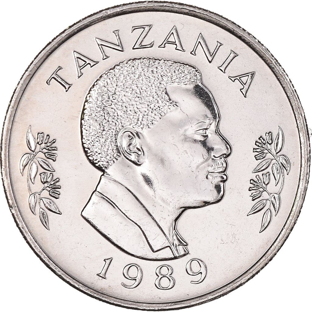 Tanzania | 50 Senti Coin | Rabbit | Km:26 | 1988 - 1990