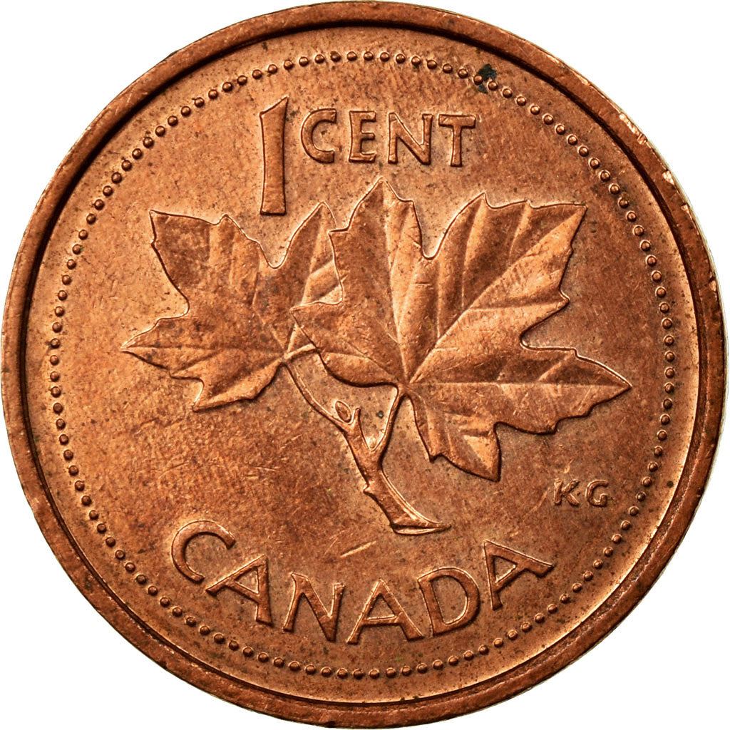Canada | 1 Cent Coin | Copper plated zinc | Golden Jubilee | KM:445 | 2002