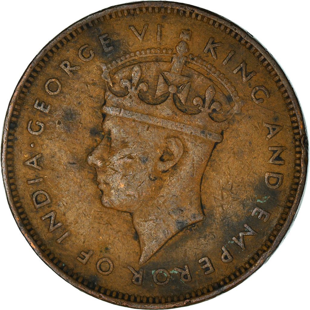 Mauritius | 5 Cents Coin | George VI | Km:20 | 1942 - 1945
