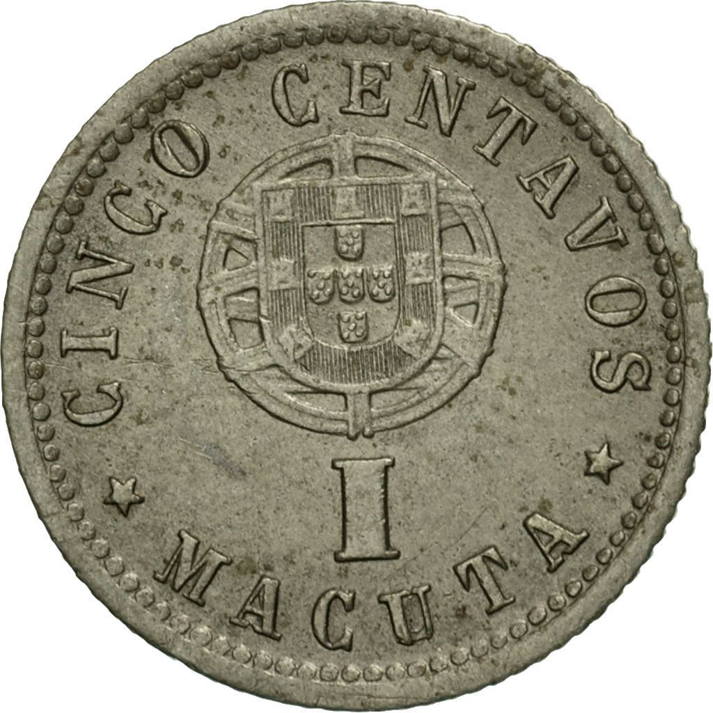 Angola | 5 Centavos / 1 Macuta Coin | Libertine | Km:66 | 1927