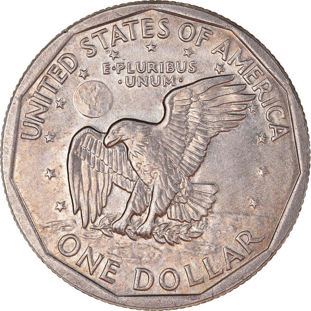 United States | American 1 Dollar Coin | Susan B. Anthony | Apollo 11 | KM207 | 1979 - 1999