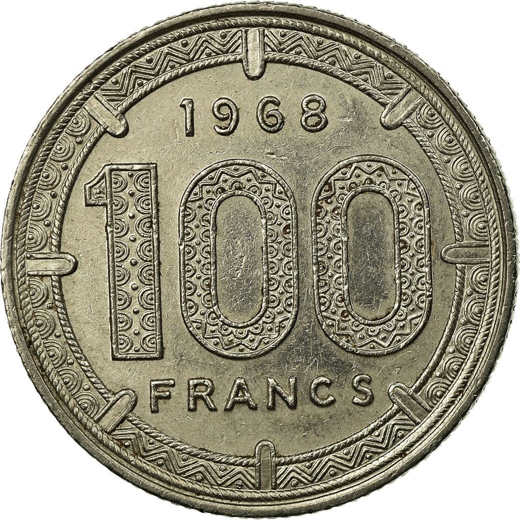 Cameroon | 100 Francs Coin | Giant Elands | Km:14 | 1966 - 1968