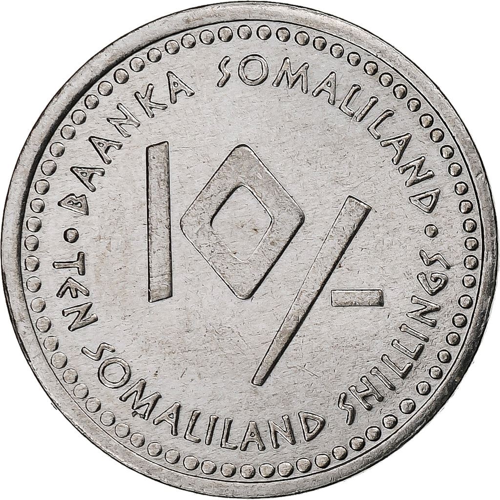 Somaliland | 10-Schilling-Münze | Löwe | Edelstahl | KM:13 | 2006