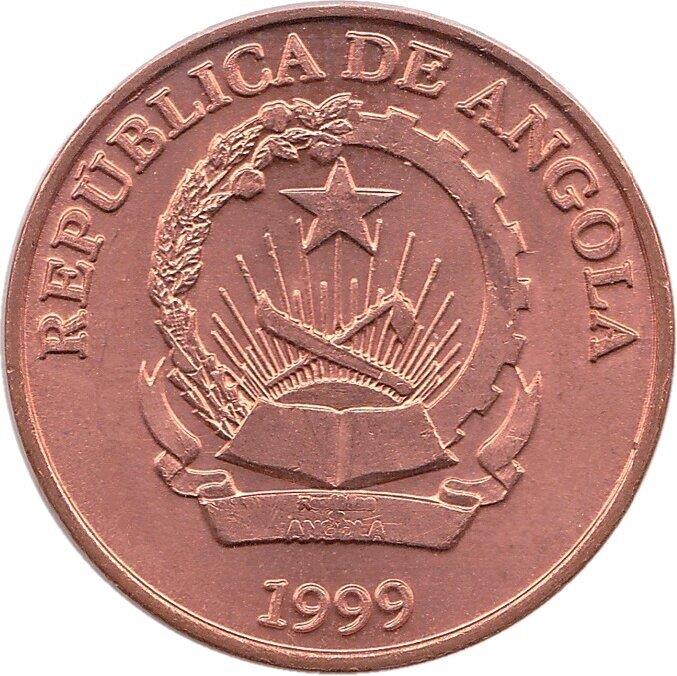 Angola | 50 Centimos Coin | Gear | Wreath | KM:96 | 1999