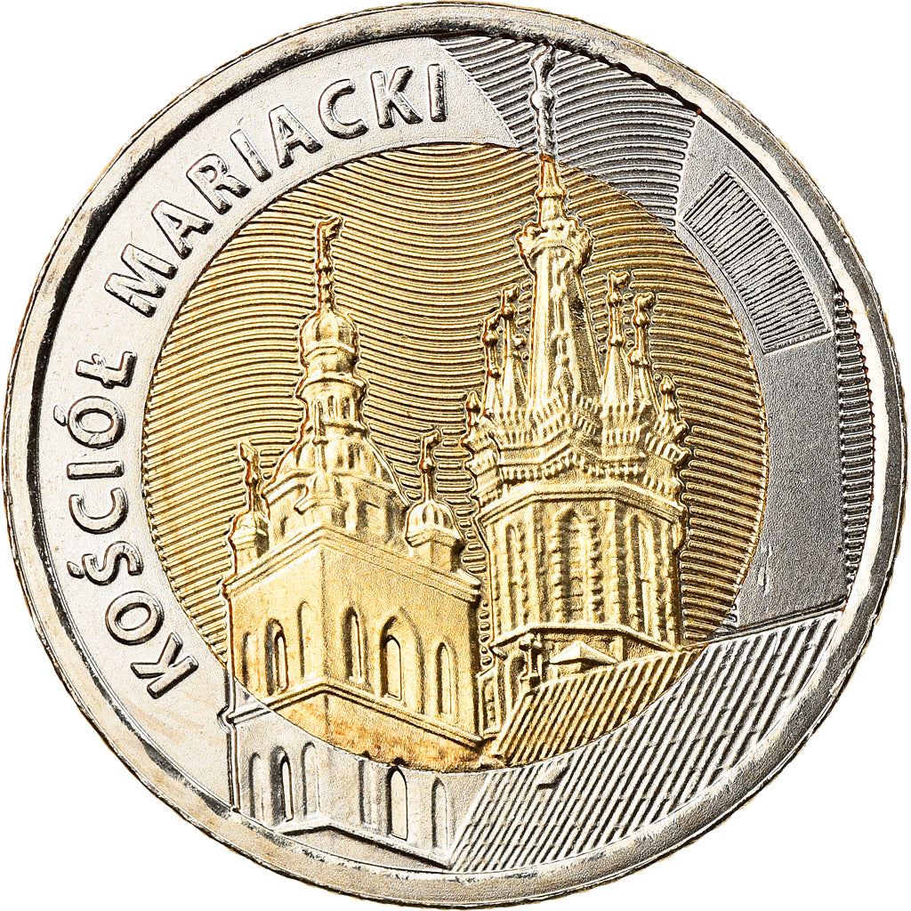 Polen | 5 Zloty Mønt | Sankt Marias Basilika | År:1064 | 2020