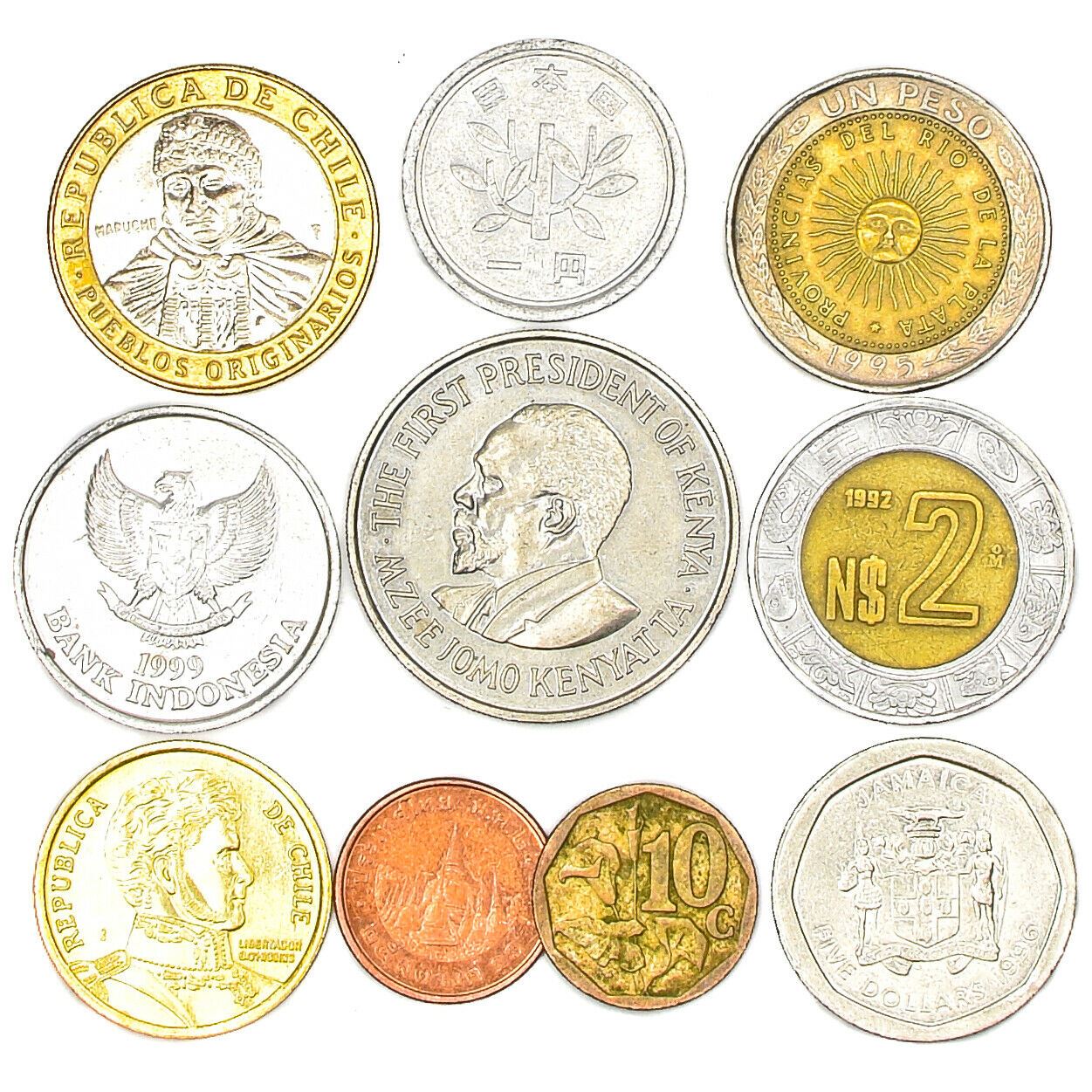 Coins from Exotic Countries and Continents | Africa | Asia | Latin America | Oceania