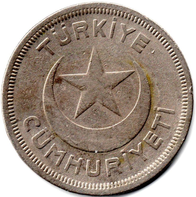 Turkey | Turkish 10 Kurus Coin | Istanbul | Moon Star | KM863 | 1935 - 1940