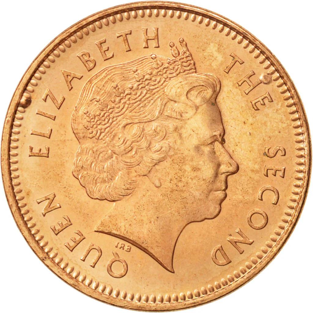 Falkland Islands 1 Penny Coin | 1 Penny Coin | Elizabeth II | Penguins | KM130 | 2003 - 2011