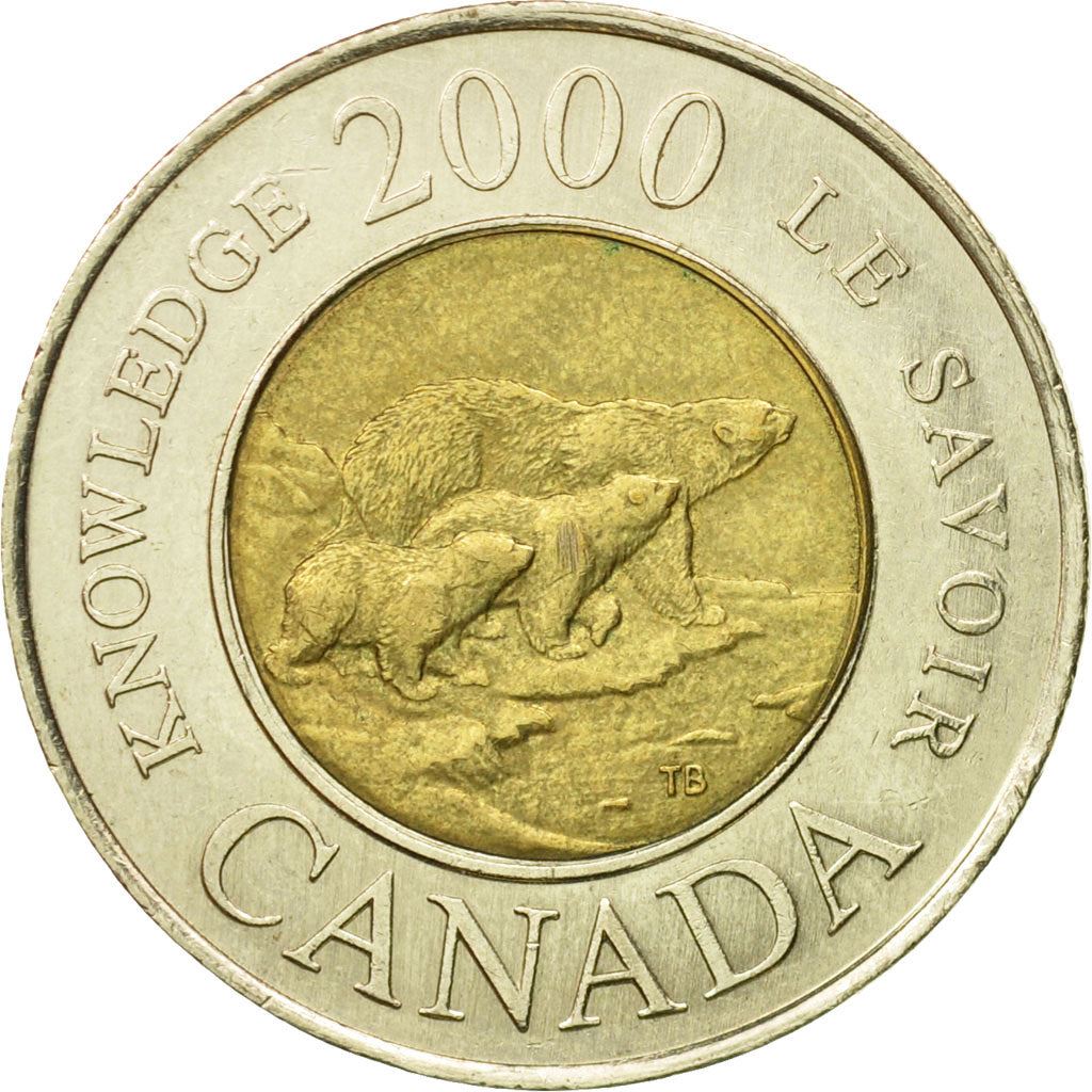 Canada | 2 Dollars Mønt | Viden | Bimetalisk | KM:399 | 2000