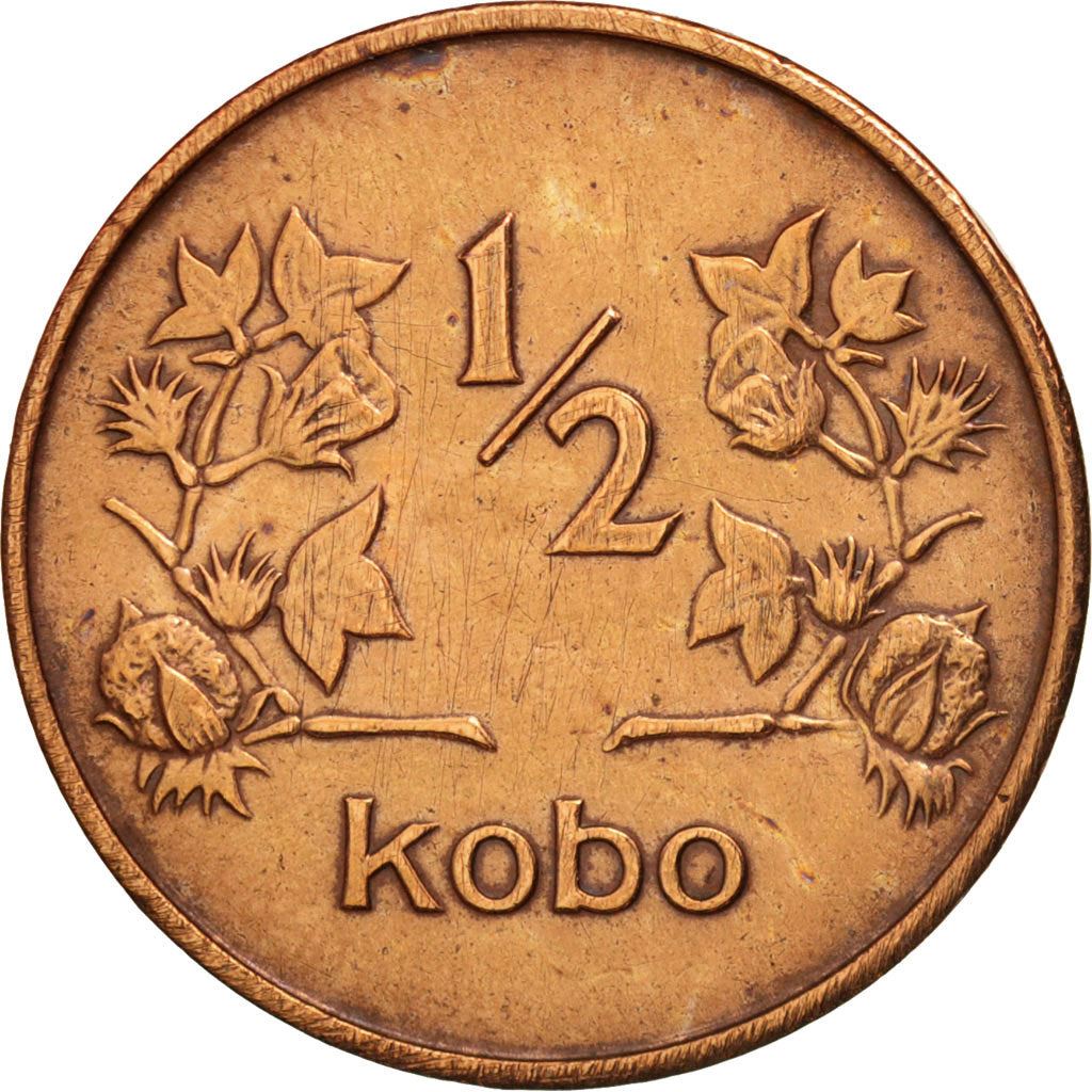 Нигерия | Монета 1/2 Кобо | Хлопчатник | КМ:7 | 1973