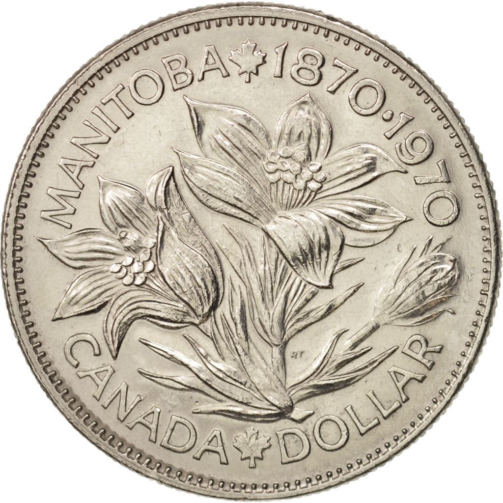 カナダ | 1ドル硬貨 | マニトバ州 | ニッケル | KM:78 | 1970年