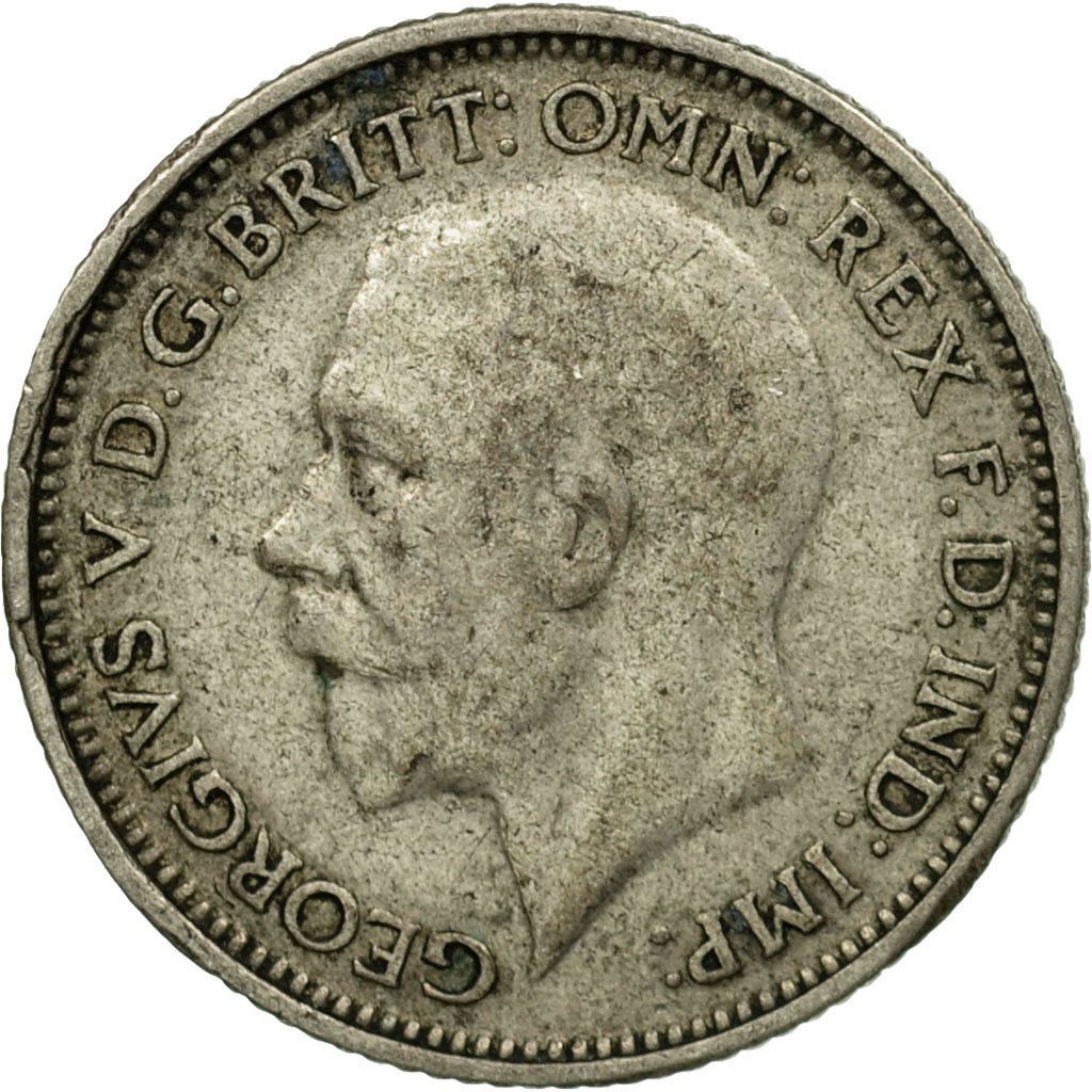 United Kingdom | 6 Pence Coin | George V | KM:832 | 1927 - 1936