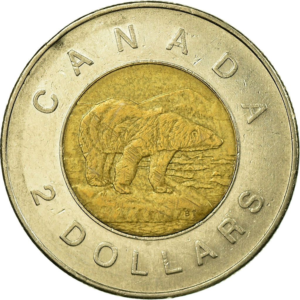 Canada | 2 Dollars Coin | Bimetallic | Polar bear | KM:837 | 2006-2012