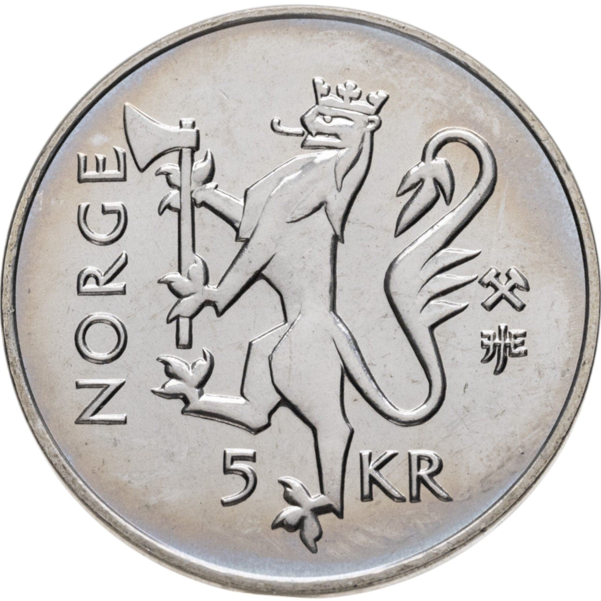 Norway | 5 Kroner Coin | Norwegian Postal Service | KM:461 | 1997