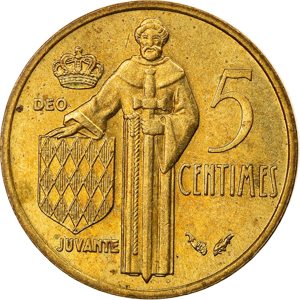 Monaco | 5 Centimes Coin | Rainier III | Km:156 | 1976 - 1995