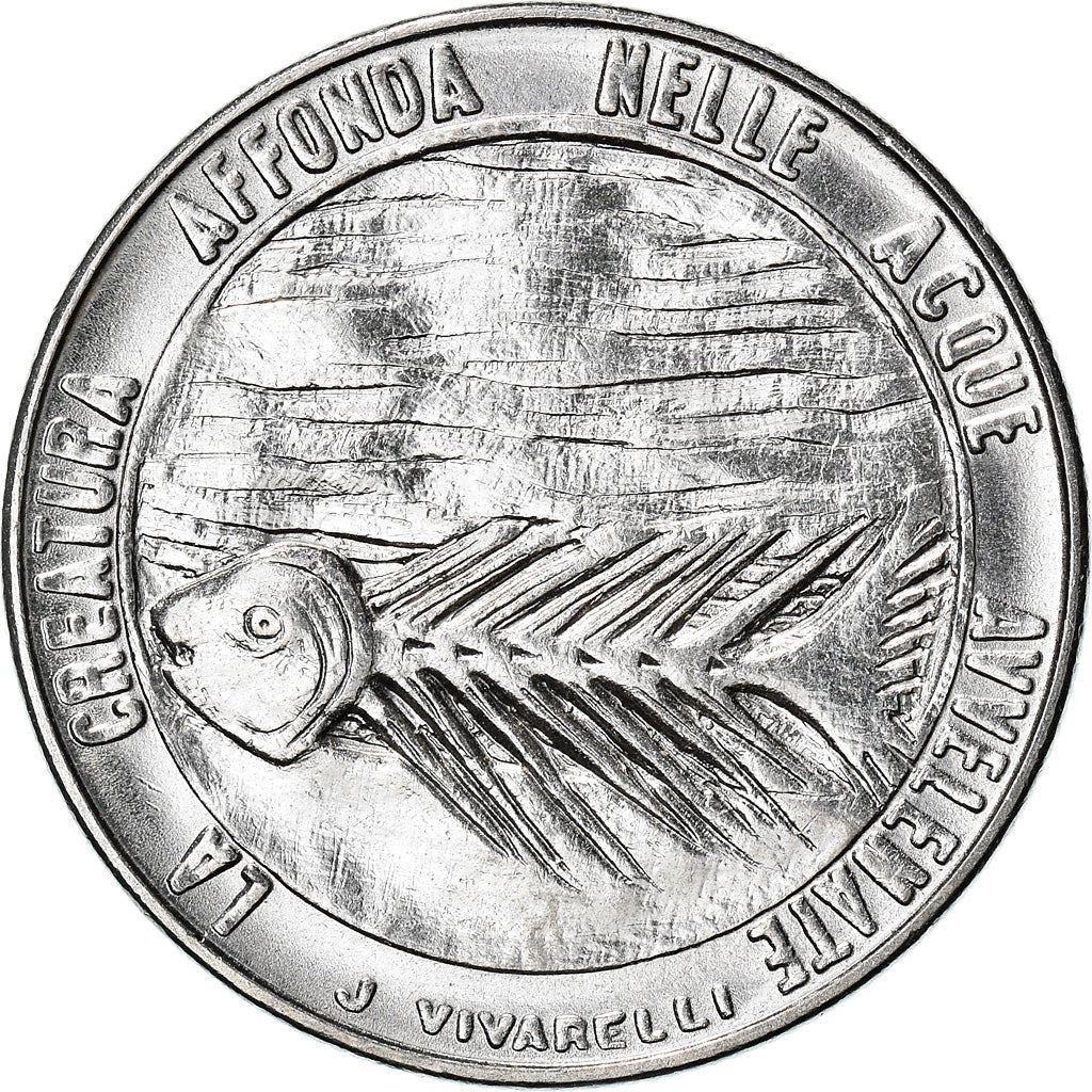 San Marino | 100 Lire Coin | Fish | Km:70 | 1977