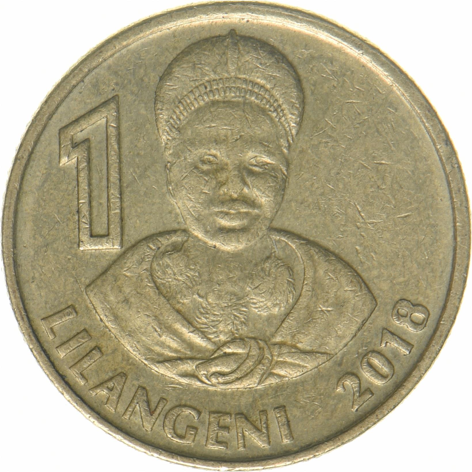Kingdom of Eswatini | 1 Lilangeni Coin | King Mswati III | Km:72 | 2018 - 2021