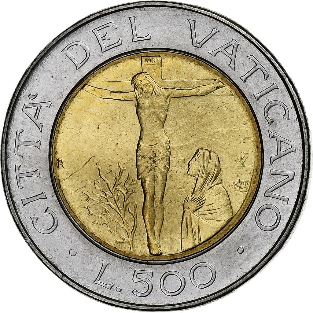 Watykan | Moneta 500 lirów | Jan Paweł II | Km:204 | 1987