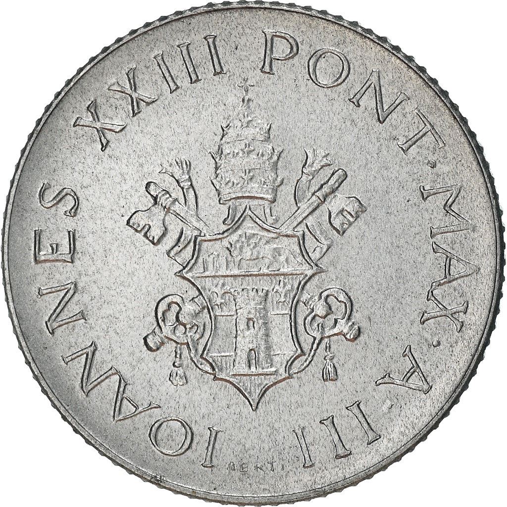 Vatican City | 2 Lire Coin | John XXIII | Km:59 | 1959 - 1962