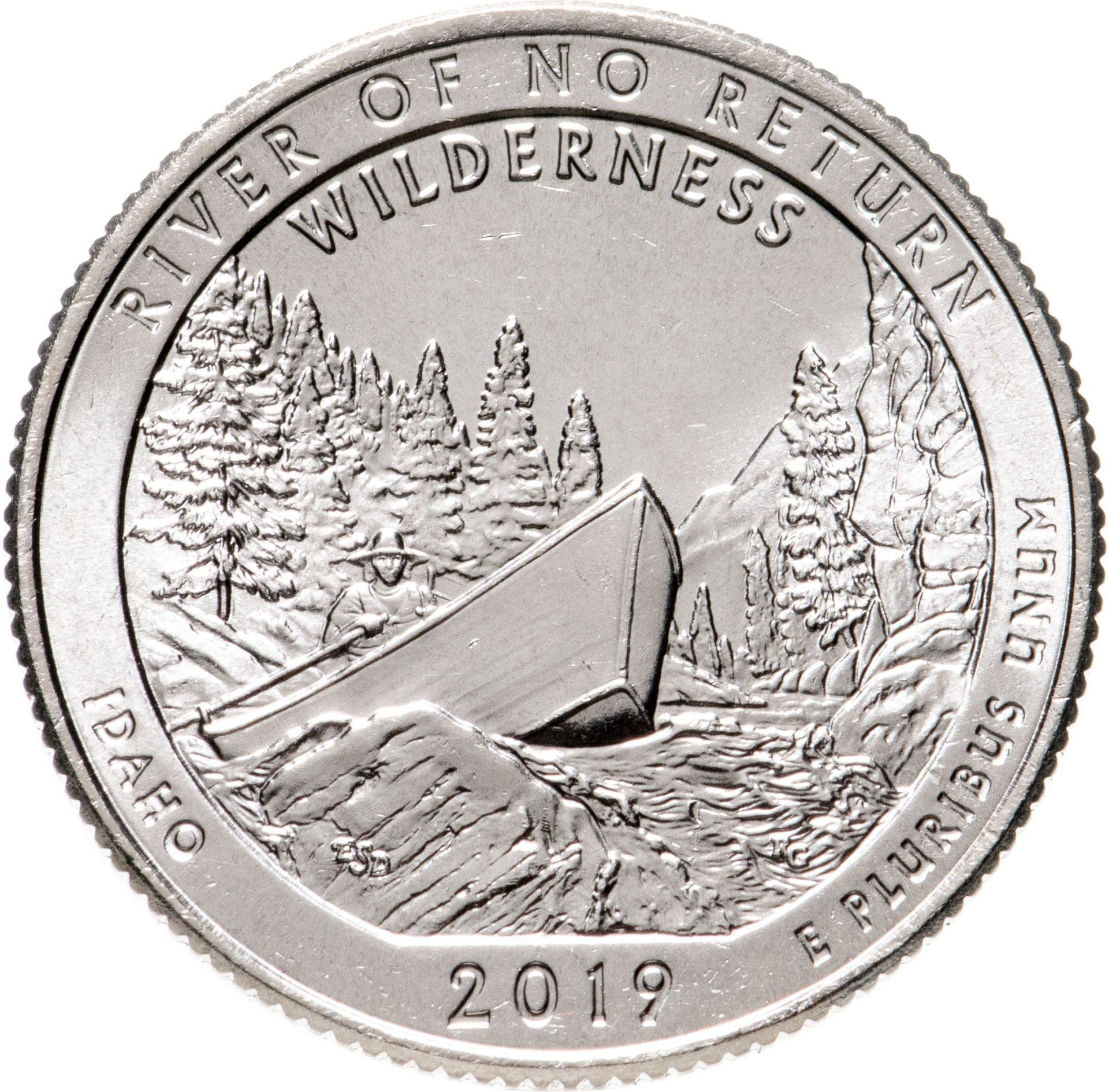 United States | ¼ Dollar Coin | Copper-nickel clad copper | Frank Church River of No Return Wilderness, Idaho | KM:697 | 2019