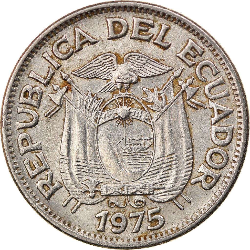 Ecuador | 50 Centavos | Nickel clad steel | Coat of Arms | KM:81 | 1963-1982