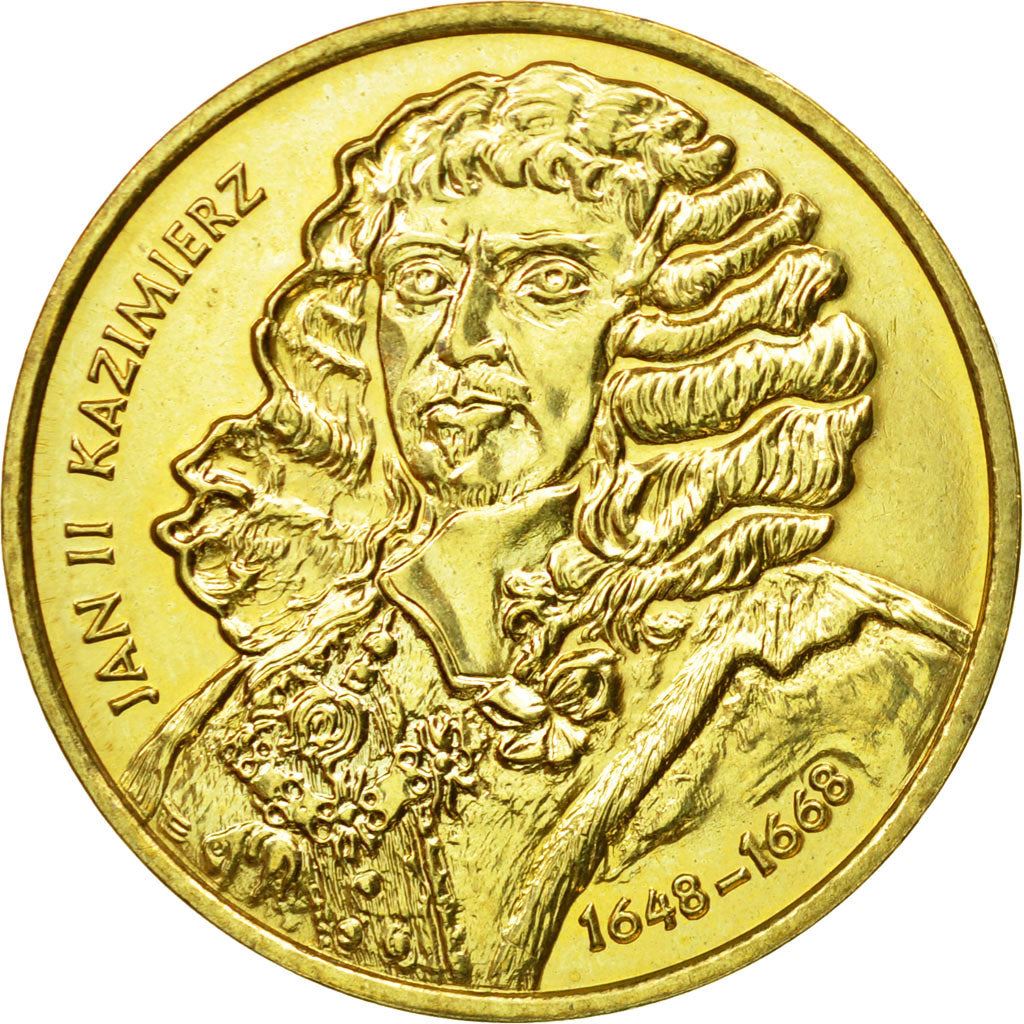 Poland | 2 Zlotys Coin | John II Casimir | Y:398 | 2000