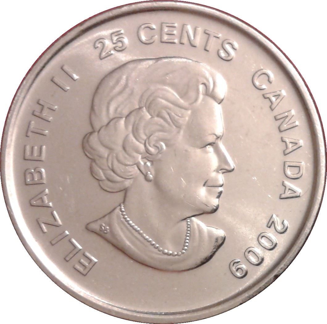 Canada | 25 Cents Coin | Nickel plated steel | Women's hockey | KM:1064 | 2009