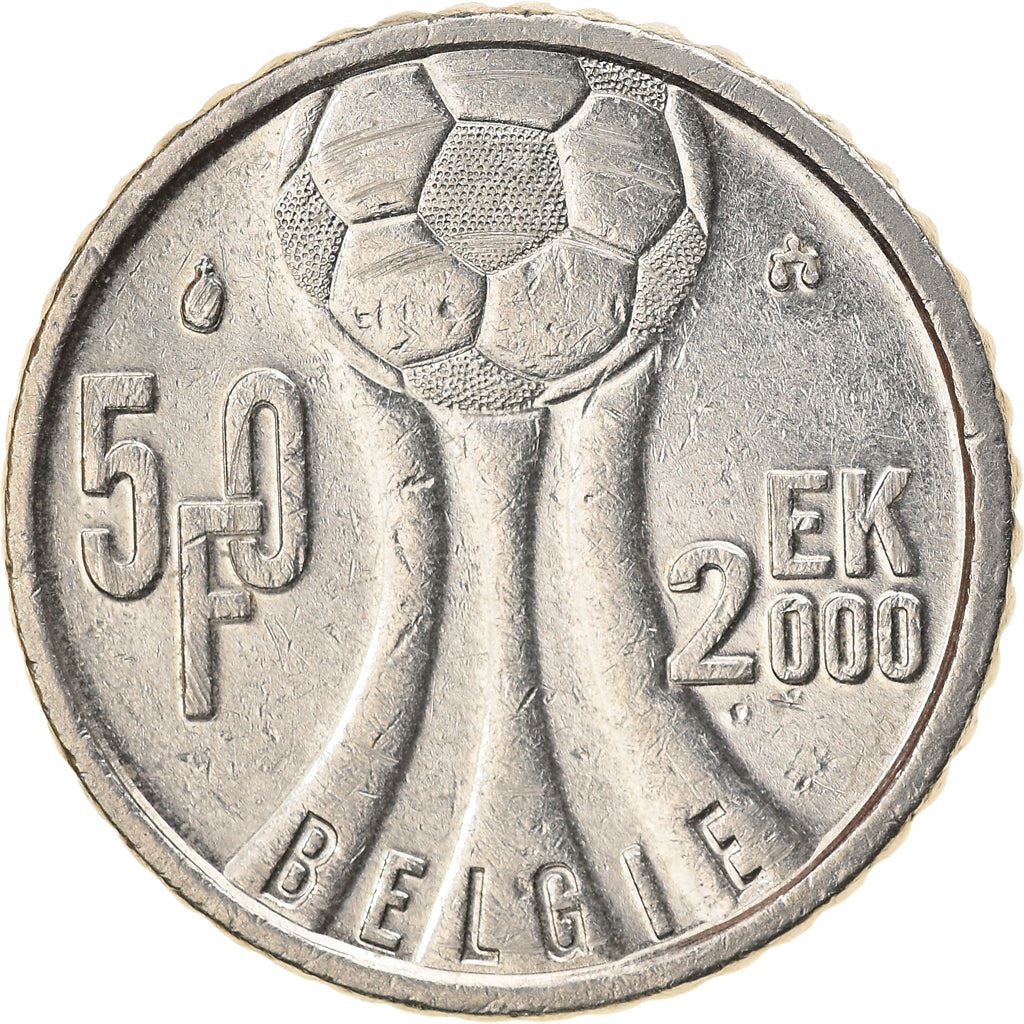 Belgium | 50 Francs Coin | Soccer Championship | Km:214 | 2000