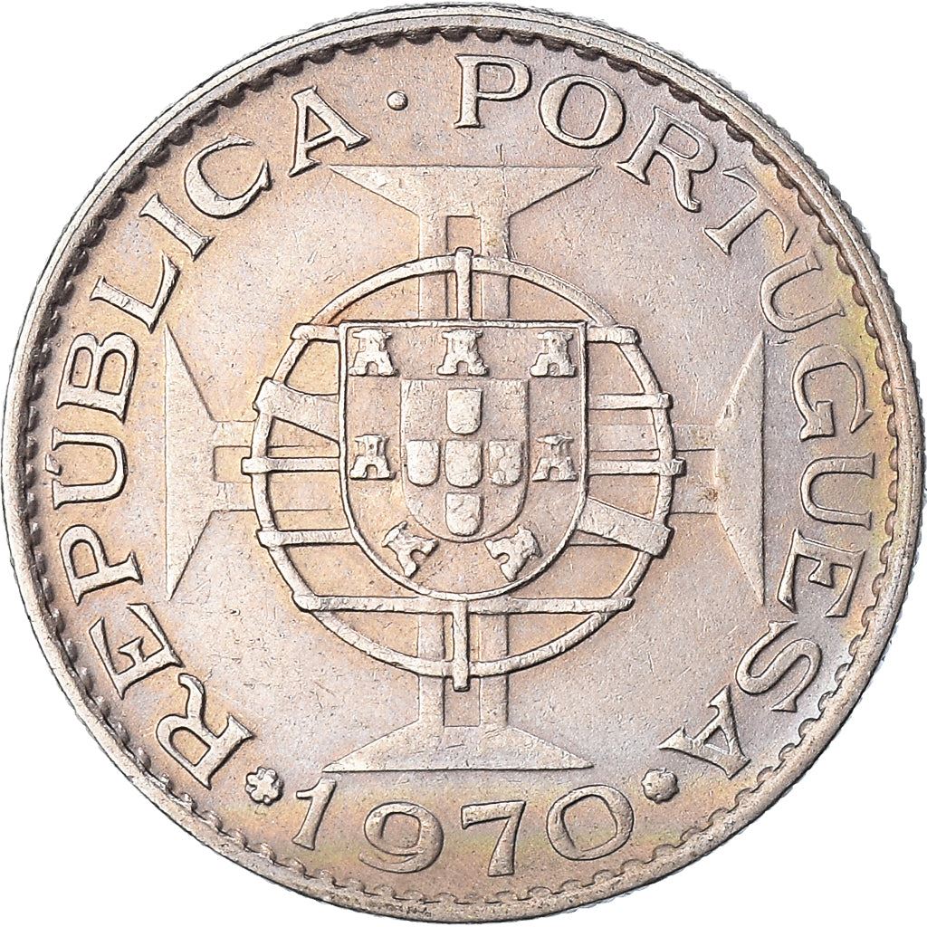 Mozambique 10 Escudos Coin | Military Order Of Christ | KM79b | 1968 - 1974