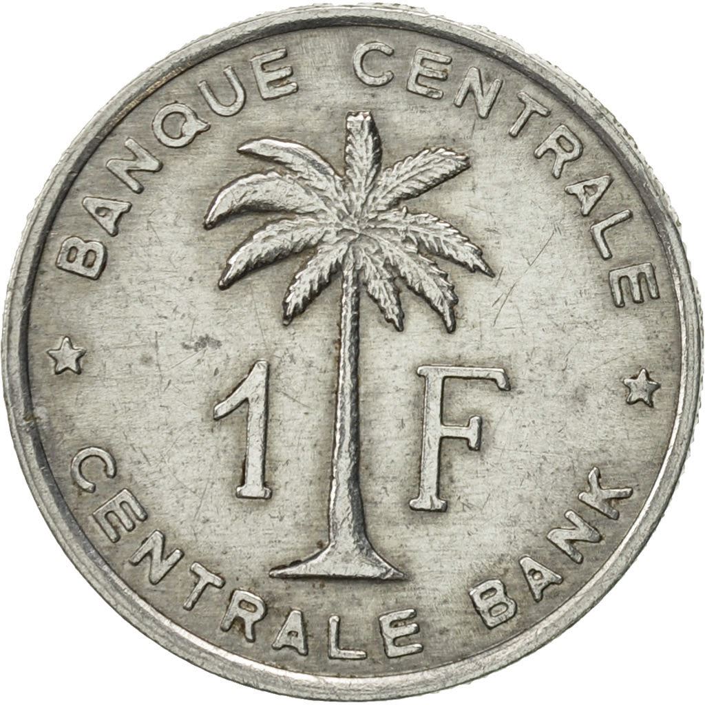 Belgian Congo | 1 Franc Coin | Palm tree | Km:4 | 1957 - 1960