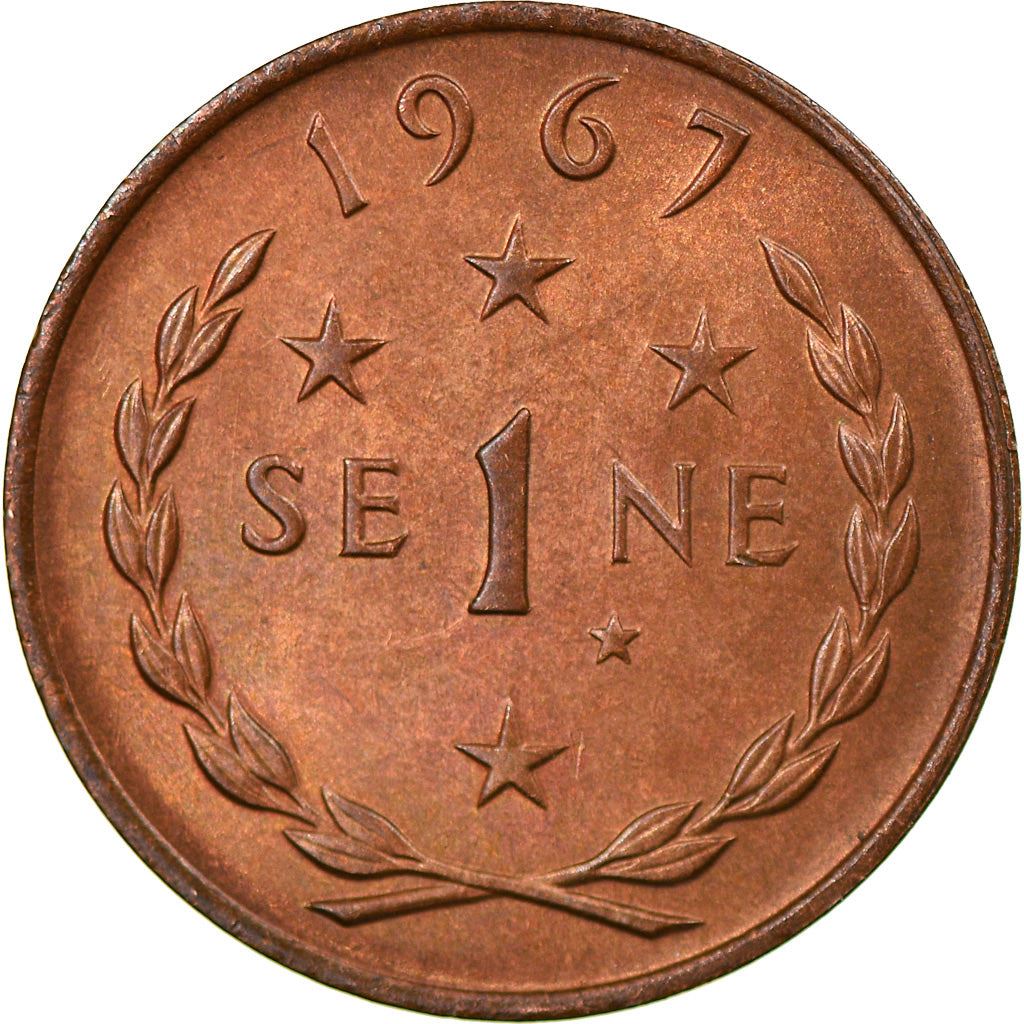 Samoa | 1 Sene Moneta | Malietoa Tanumafili II | Krūzo Žvaigždynas | Km:1 | 1967