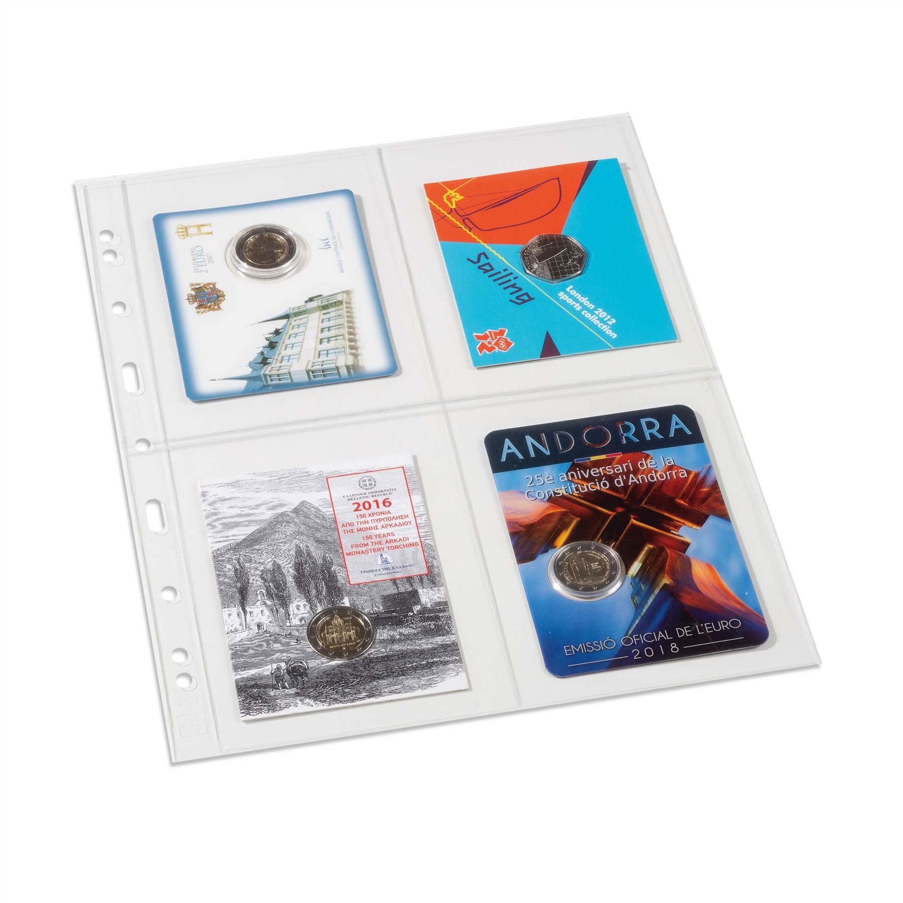 GRANDE Pocket Sheets for Ring Binders | Packs of 5 | Different Pocket Configurations | 2 Colors Available