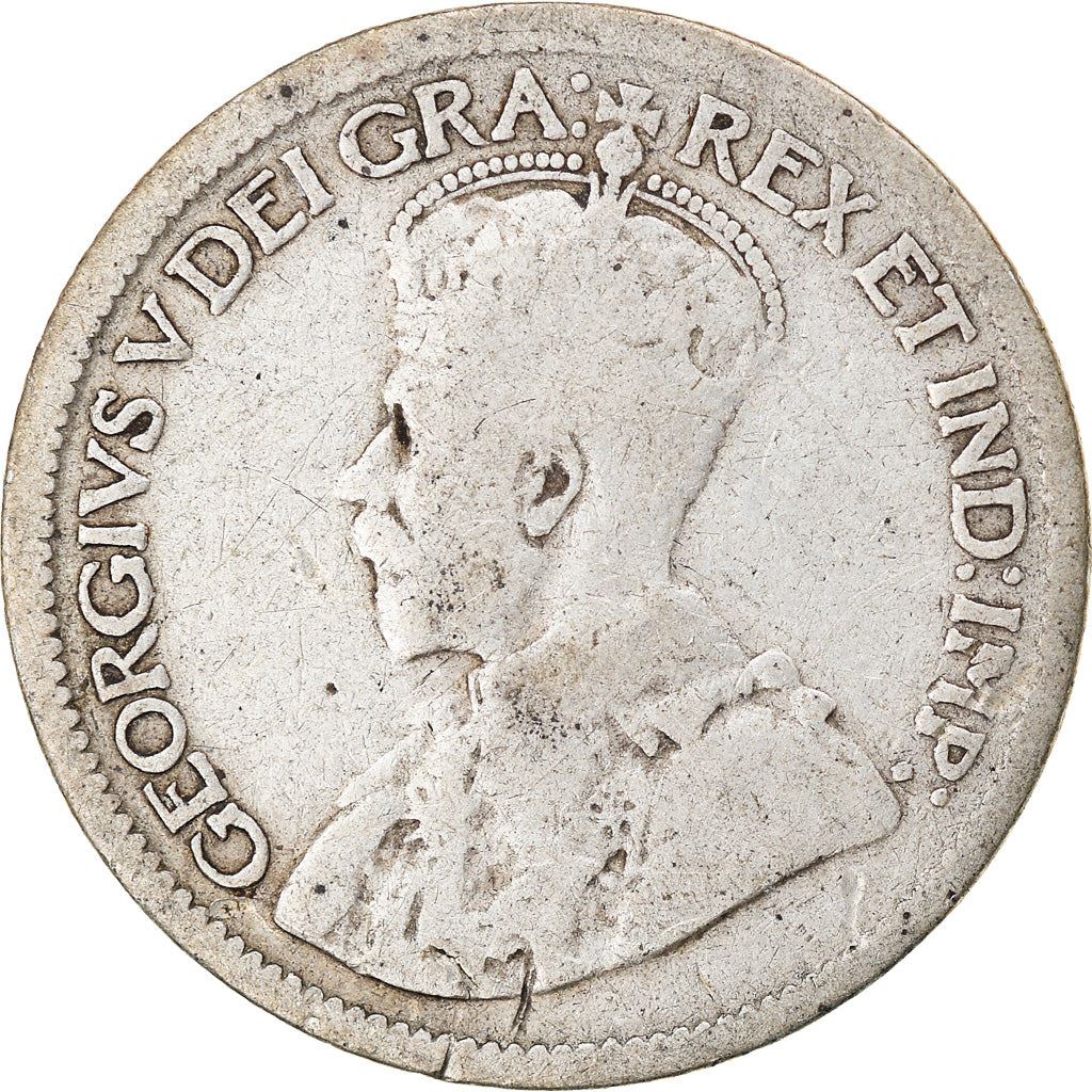 Canada | 10 Cents Coin | Silver | Crown | Wreath | KM:23 | 1912-1919