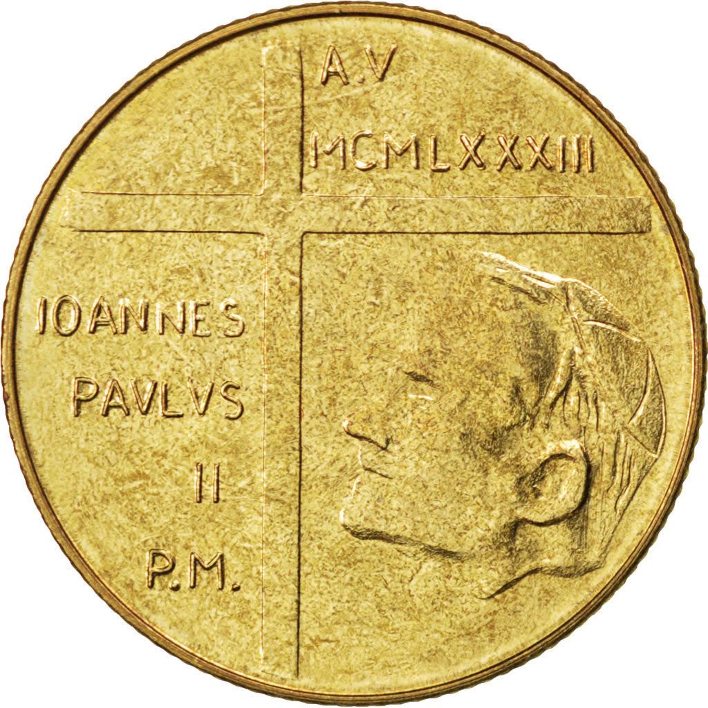 Vatican City | 200 Lire Coin | John Paul II | Km:174 | 1983