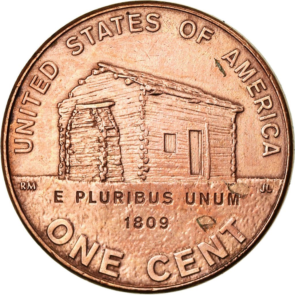 United States | 1 Cent Coin | Log Cabin | Km:441 | 2009