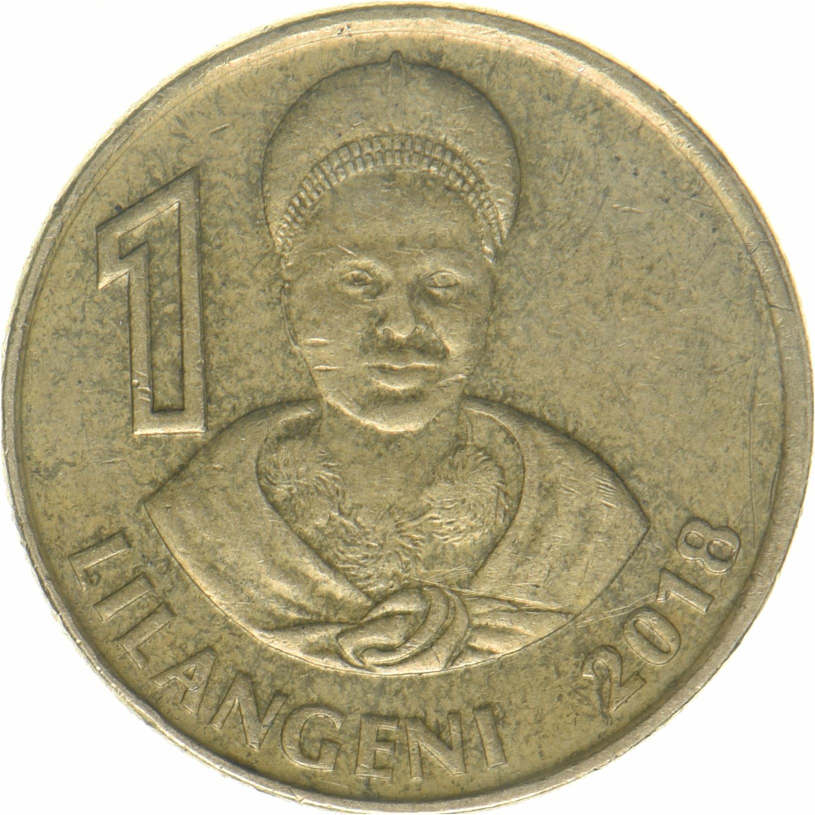 Kingdom of Eswatini | 1 Lilangeni Coin | King Mswati III | Km:72 | 2018 - 2021