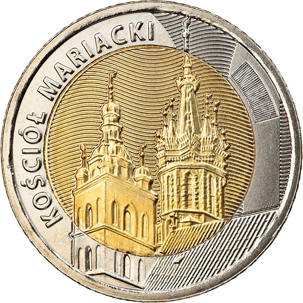 Polen | 5 Zloty Mønt | Sankt Marias Basilika | År:1064 | 2020
