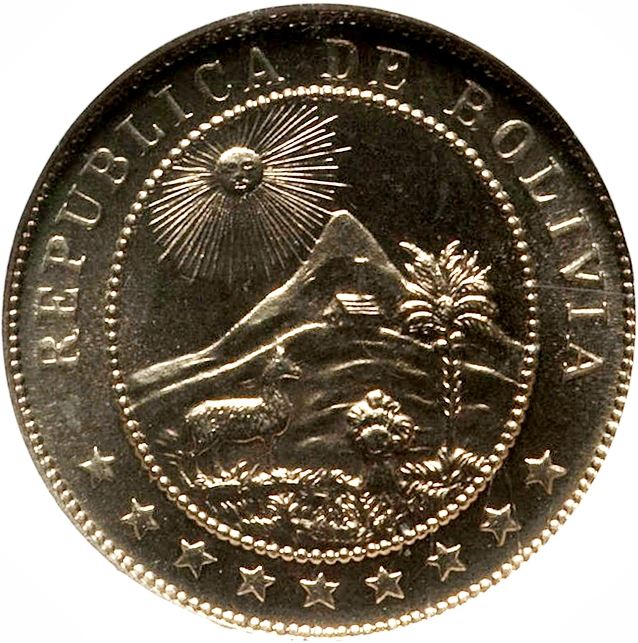 Bolivia 5 Centavos Coin | KM178 | 1935