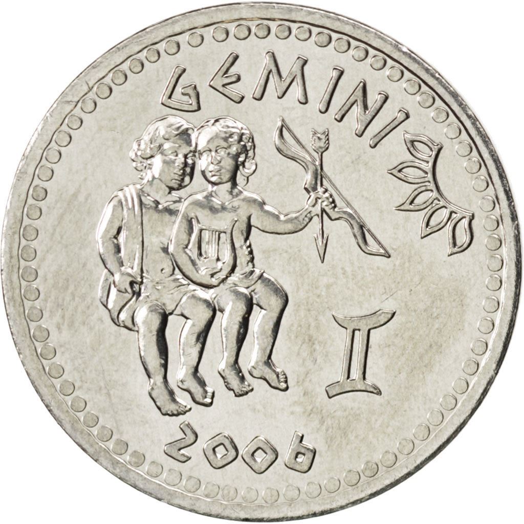Somaliland | 10 shilling-mønt | Gemini | Rustfrit stål | KM:11 | 2006