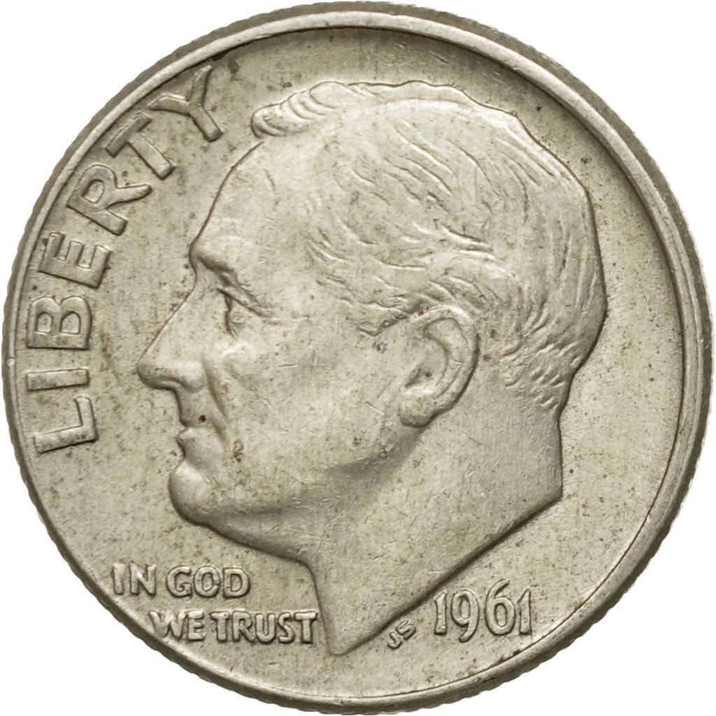 Vereinigte Staaten | 1 Dime Münze | Franklin D. Roosevelt | KM:195 | 1946 - 1964